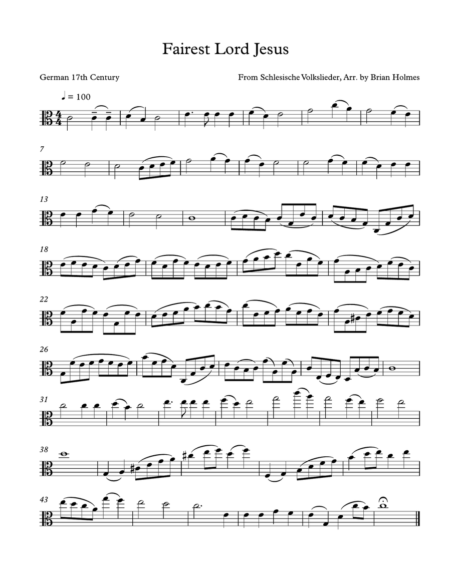 12 Sacred Arrangements for Unaccompanied Viola Volume II Viola Solo scores gallery preview page 3