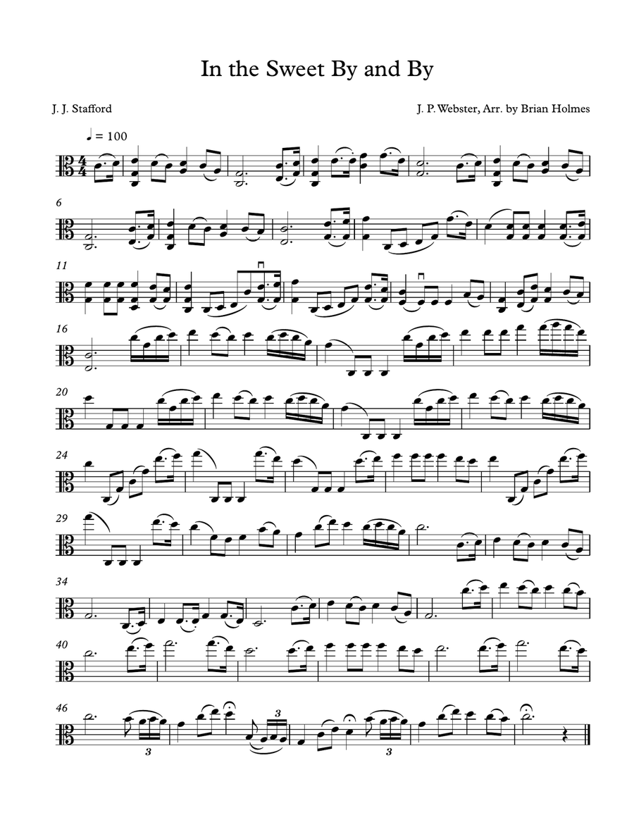 12 Sacred Arrangements for Unaccompanied Viola Volume II Viola Solo scores gallery preview page 6