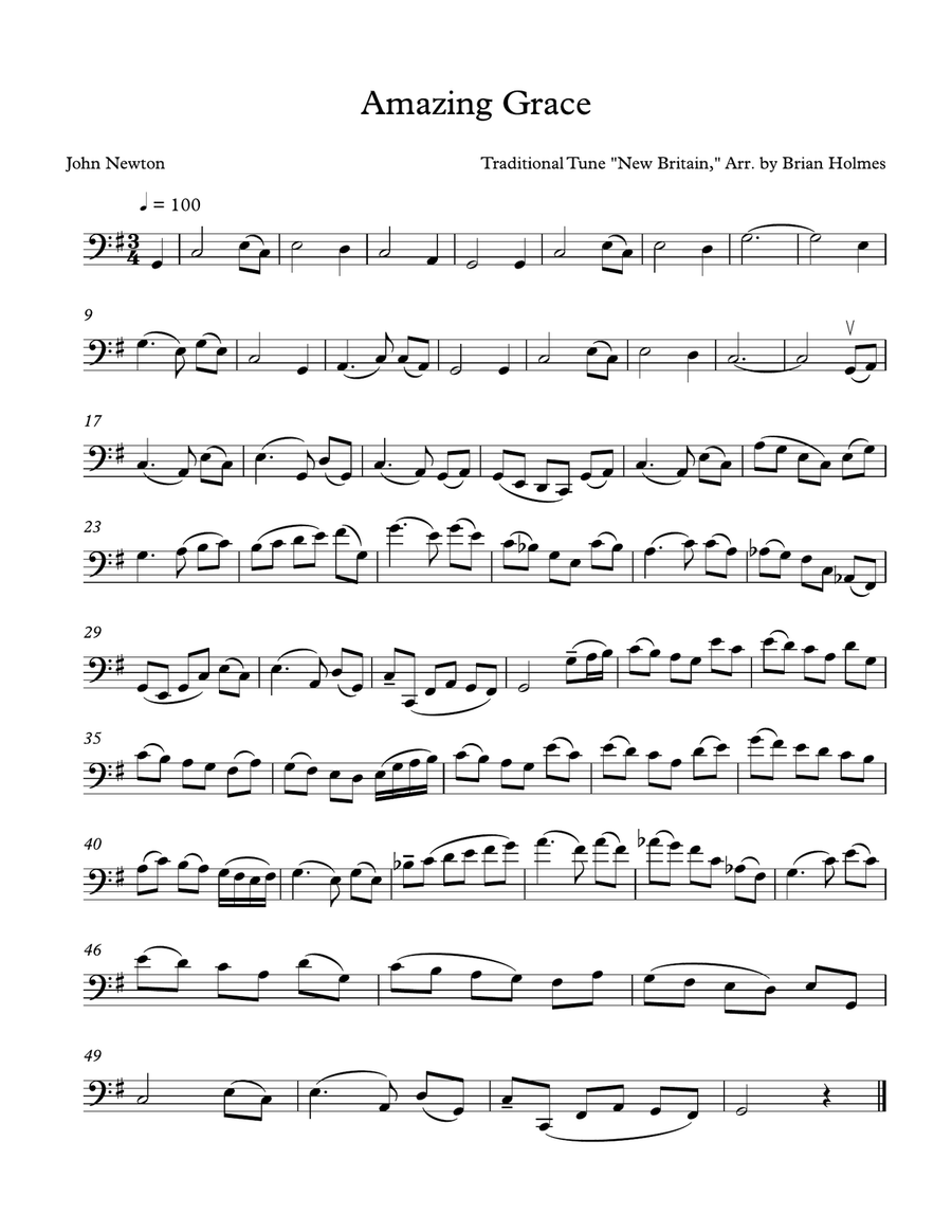 12 Sacred Arrangements for Unaccompanied Cello Cello Solo scores gallery preview page 2
