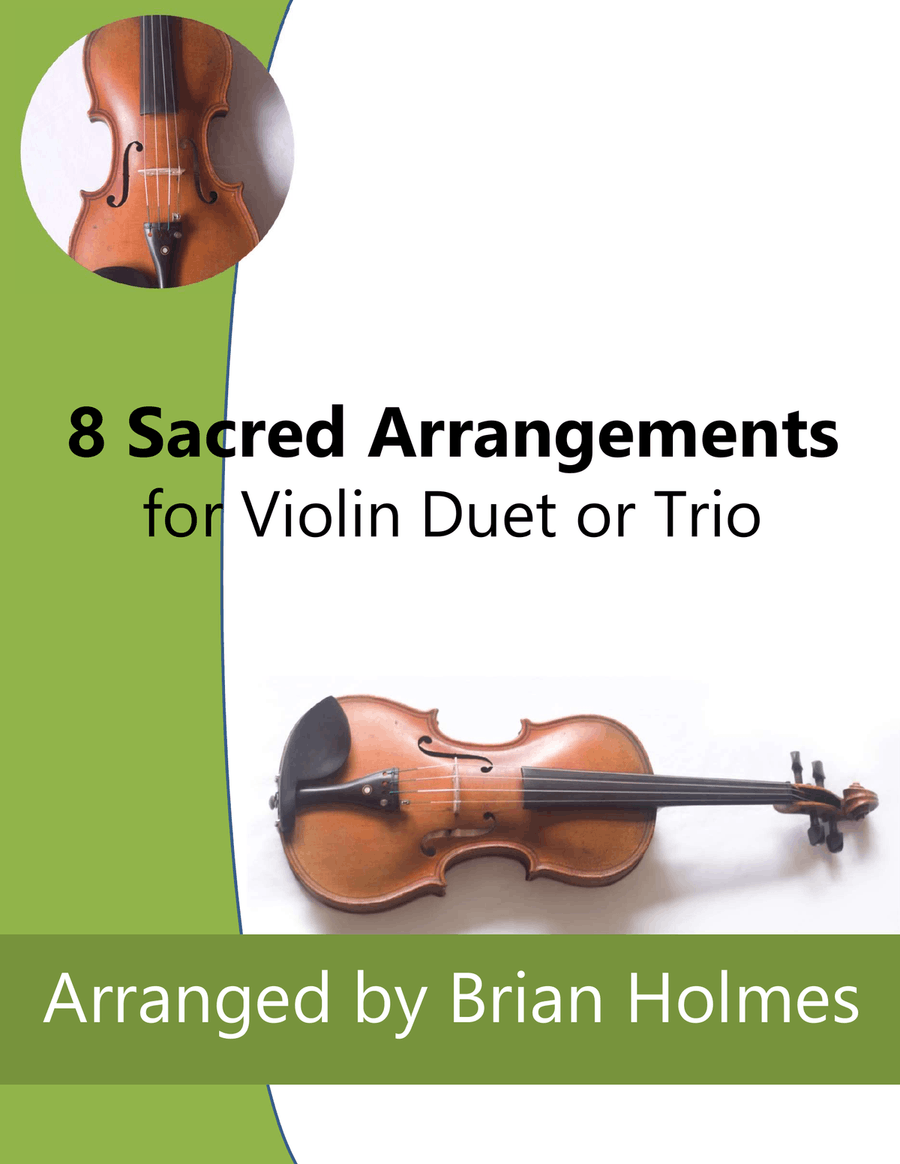 8 Sacred Arrangements for Violin Duet or Trio String Trio scores gallery preview page 1