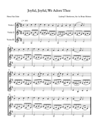 8 Sacred Arrangements for Violin Duet or Trio String Trio scores gallery preview page 3