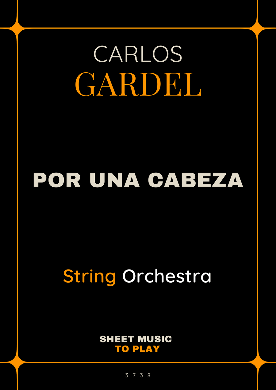 Por Una Cabeza - String Orchestra (Full Score and Parts) Chamber Music scores gallery preview page 1
