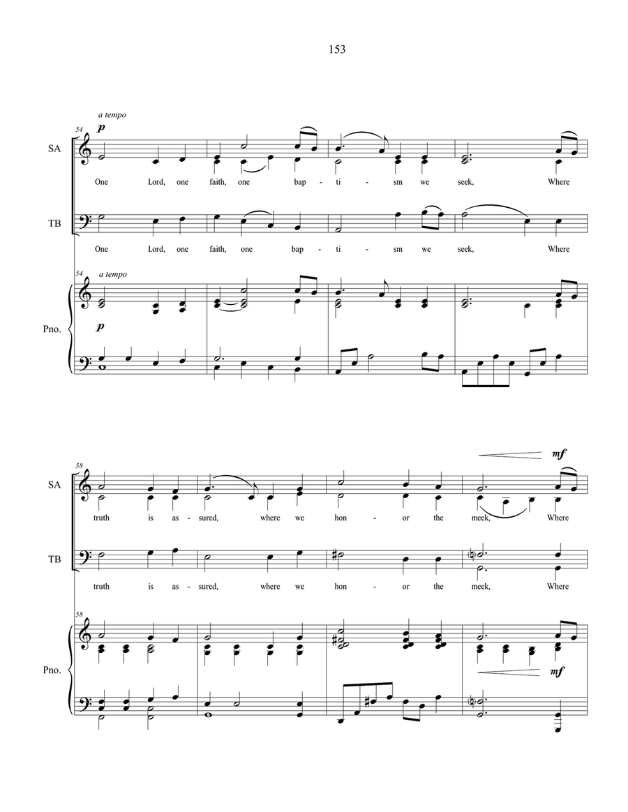 The Greatest of All, sacred music for SATB Choir 4-Part scores gallery preview page 6