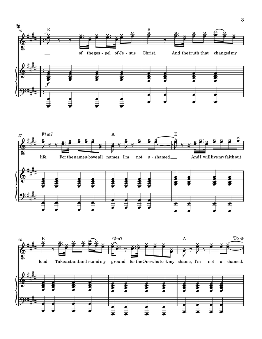 Unashamed Unashamed Piano, Vocal scores gallery preview page 4