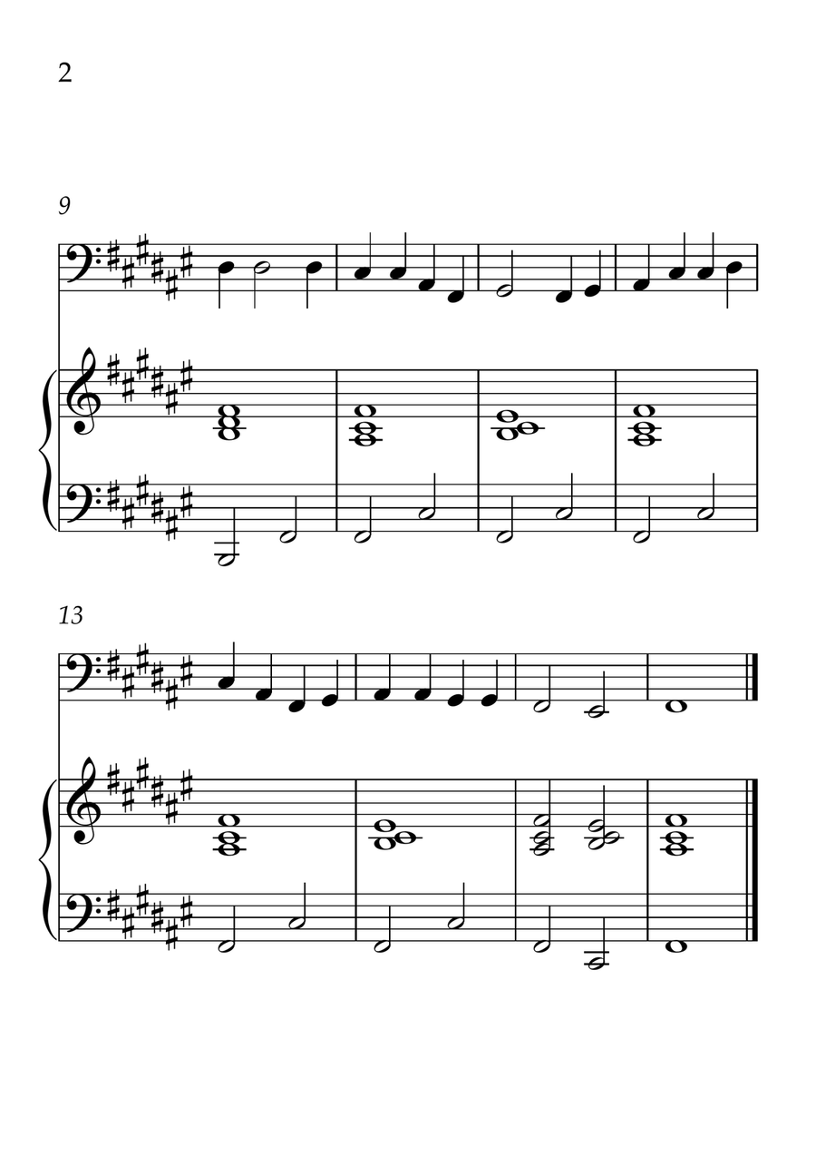 Oh! Susanna - Cello and Piano in F# Major - Beginner Level - Sheet Music Piano scores gallery preview page 2