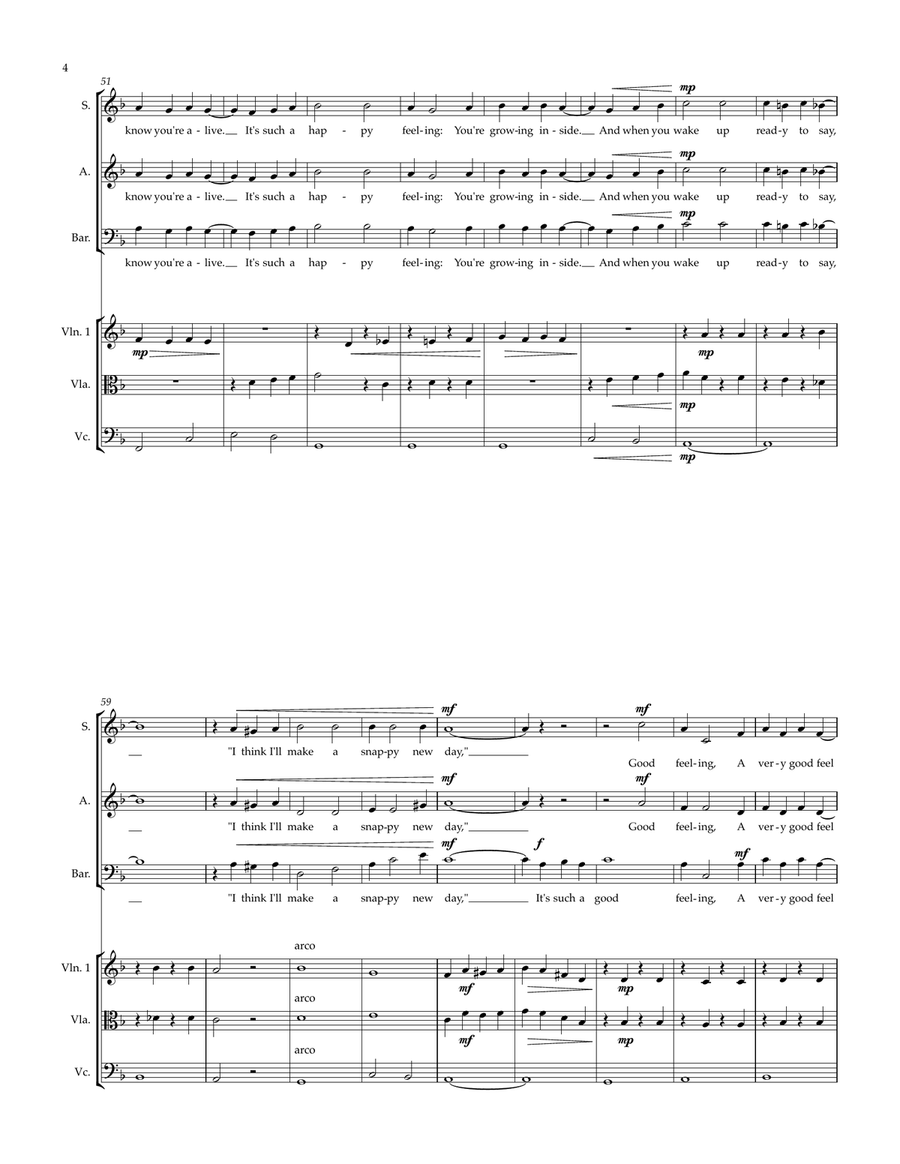 It's Such A Good Feeling Small Ensemble scores gallery preview page 4