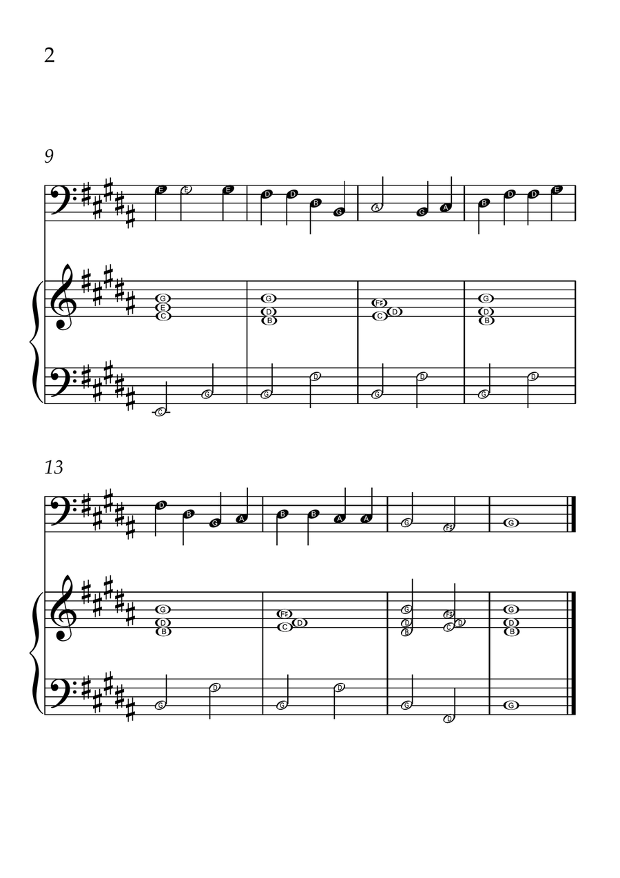 Oh! Susanna - Cello and Piano in B Major - Beginner Level Letter Names - Sheet Music Piano scores gallery preview page 2