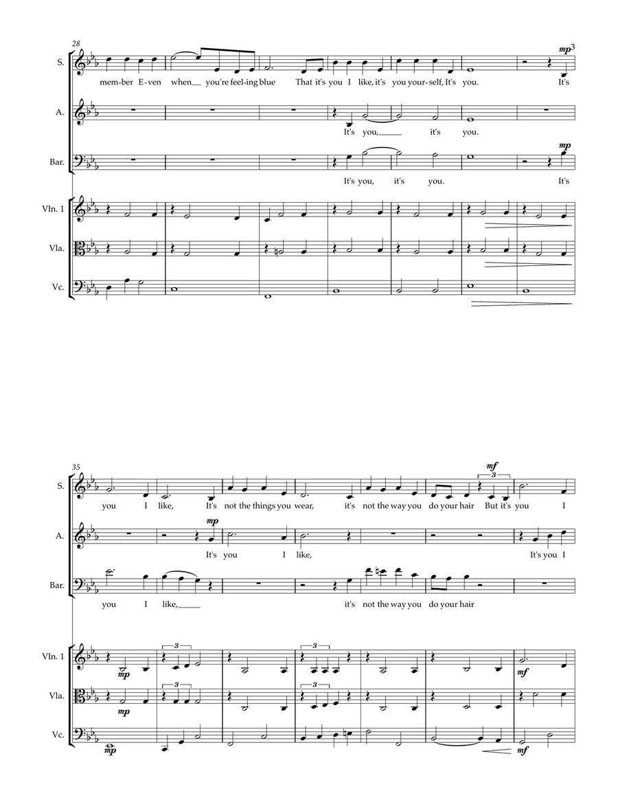 It's You I Like 3-Part scores gallery preview page 3