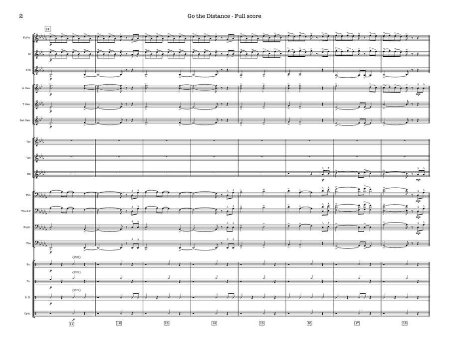 Go The Distance Go The Distance Marching Band scores gallery preview page 2