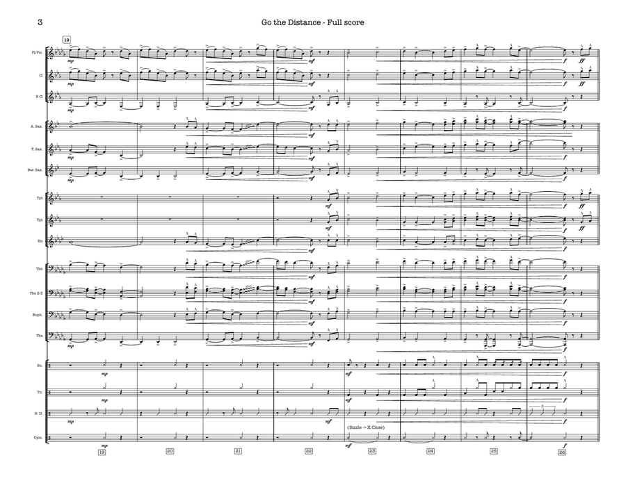 Go The Distance Go The Distance Marching Band scores gallery preview page 3