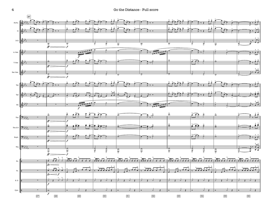Go The Distance Go The Distance Marching Band scores gallery preview page 4