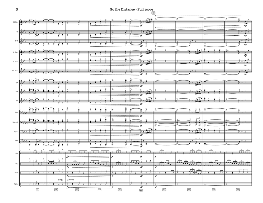 Go The Distance Go The Distance Marching Band scores gallery preview page 5