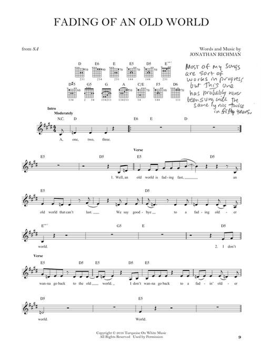 Jonathan Richman Songbook – Volume 2 Acoustic Guitar scores gallery preview page 4
