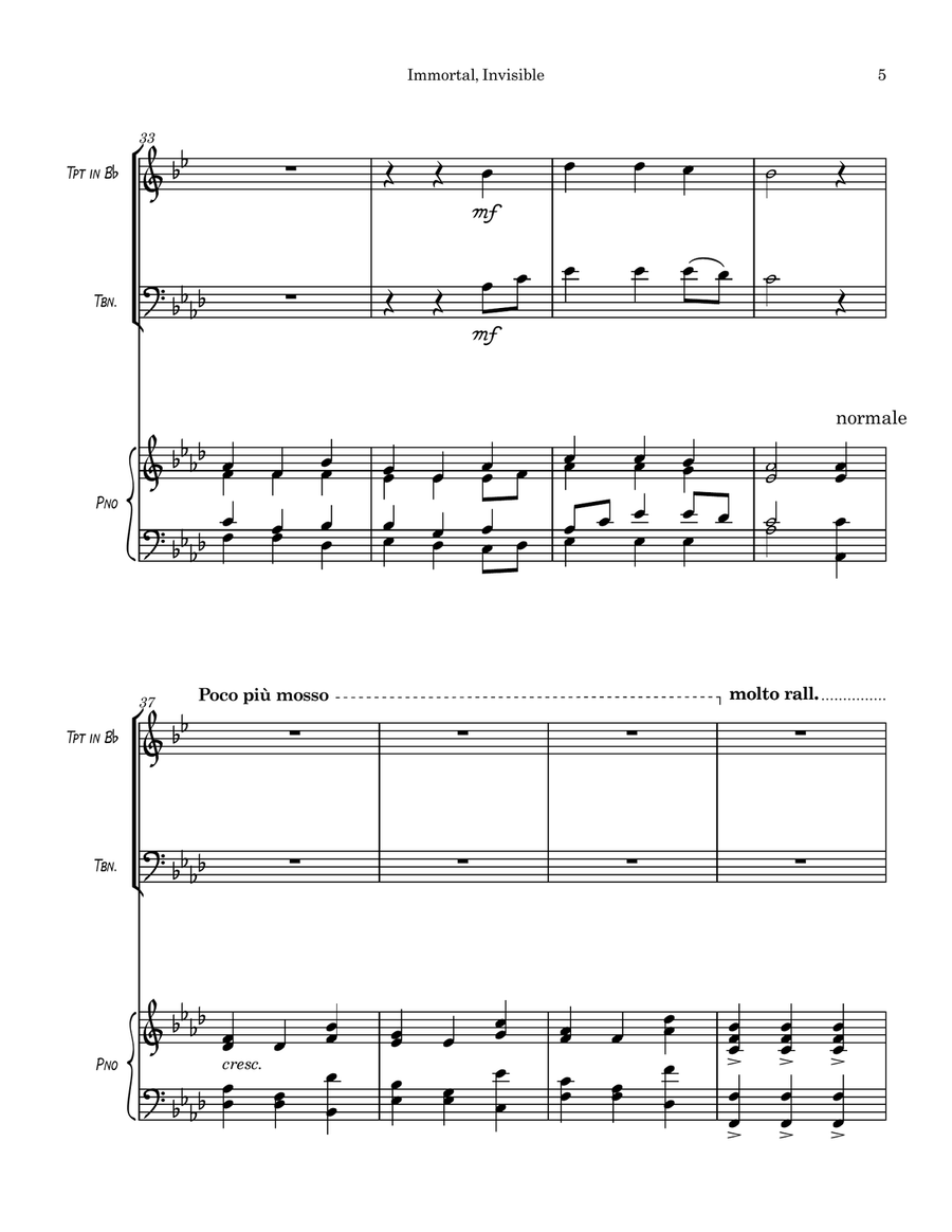 Immortal, Invisible Immortal, Invisible Trombone Duet scores gallery preview page 6