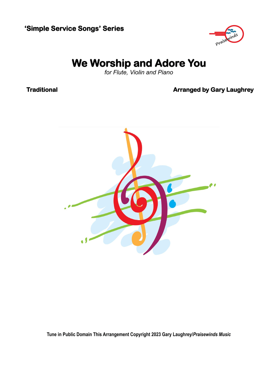 We Worship and Adore You Chamber Music scores gallery preview page 1