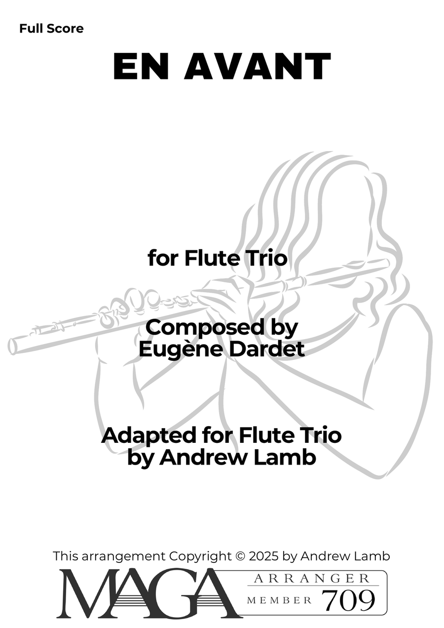 Eugene DARDET | En Avant | for Flute Trio Flute Trio scores gallery preview page 2
