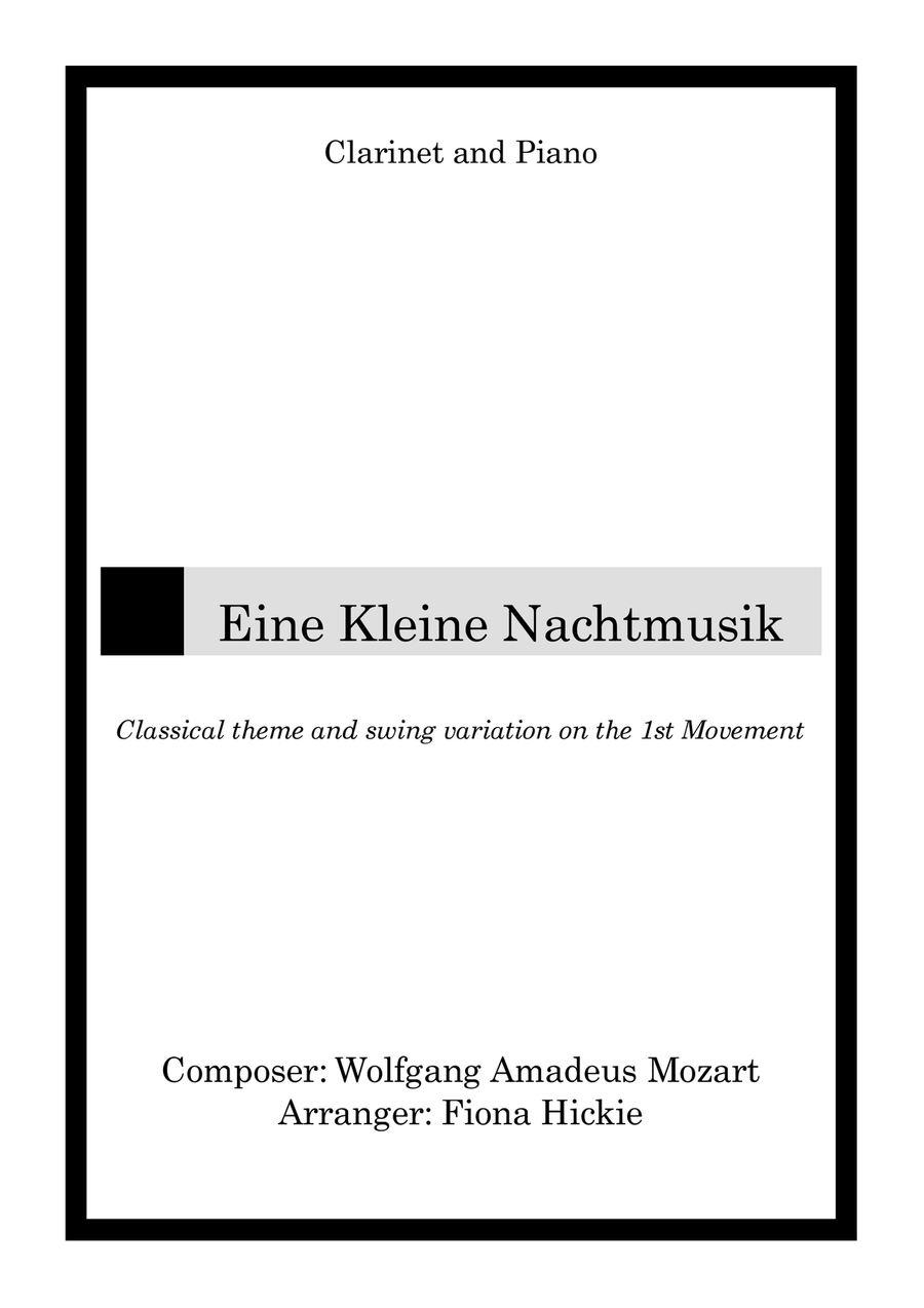 Eine Kleine Nachtmusik: Mov. 1 B-Flat Clarinet scores gallery preview page 1