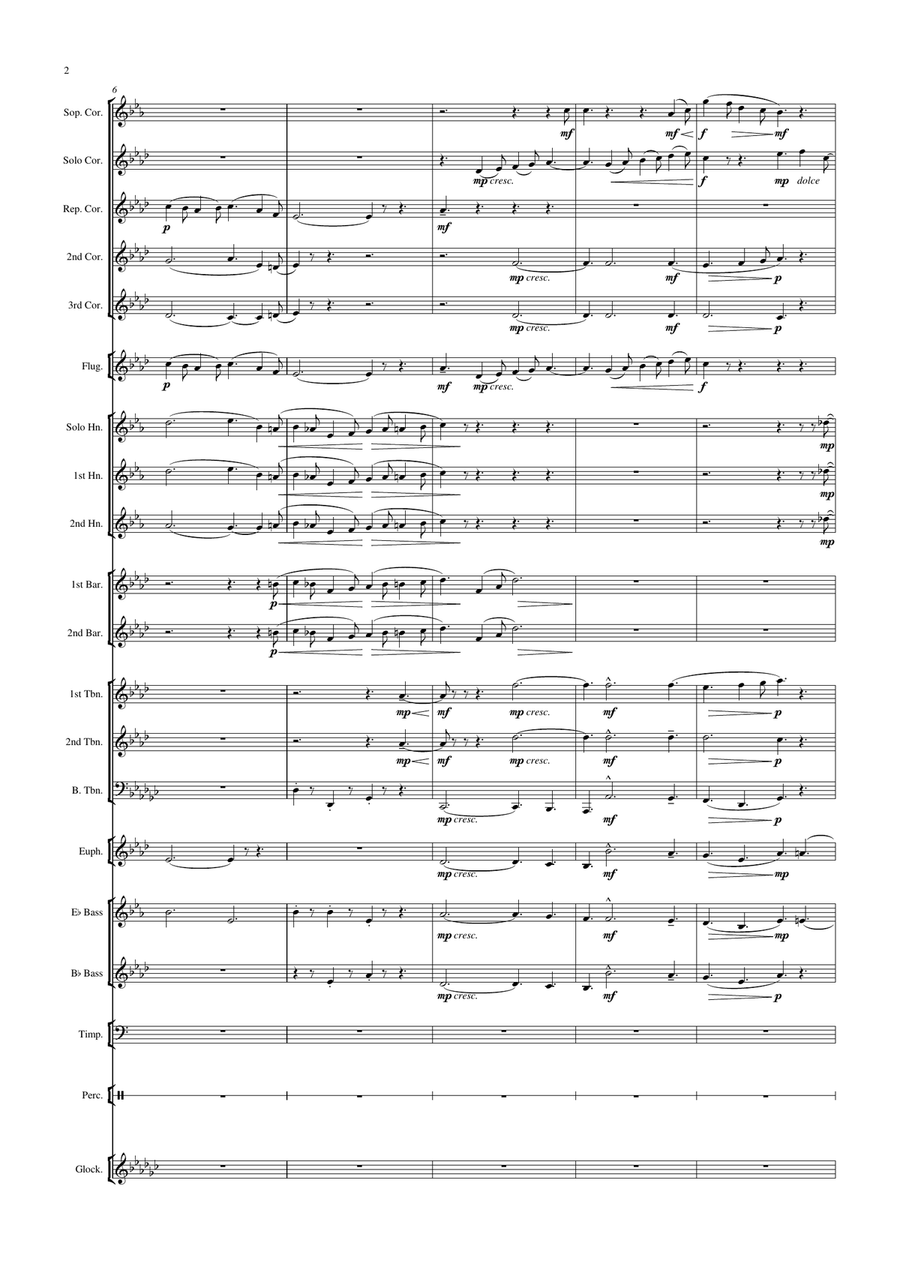 Allegretto from Serenade for Strings String Orchestra scores gallery preview page 3