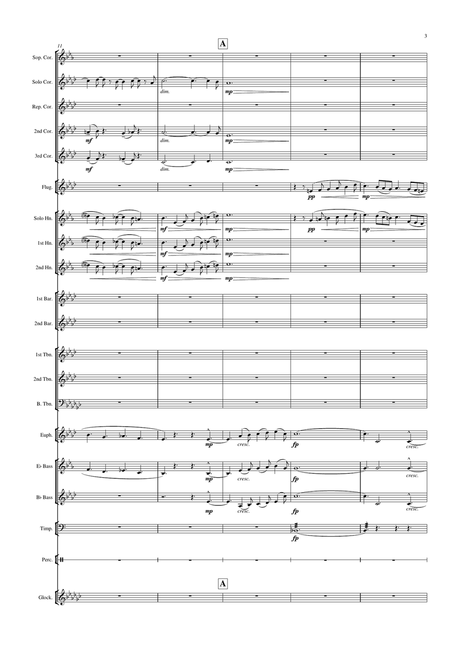 Allegretto from Serenade for Strings String Orchestra scores gallery preview page 4