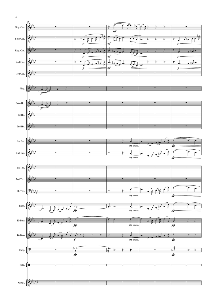 Allegretto from Serenade for Strings String Orchestra scores gallery preview page 5