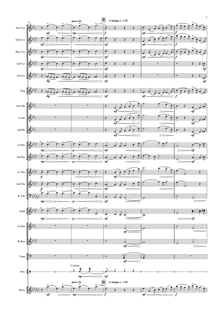 Allegretto from Serenade for Strings String Orchestra scores gallery preview page 6