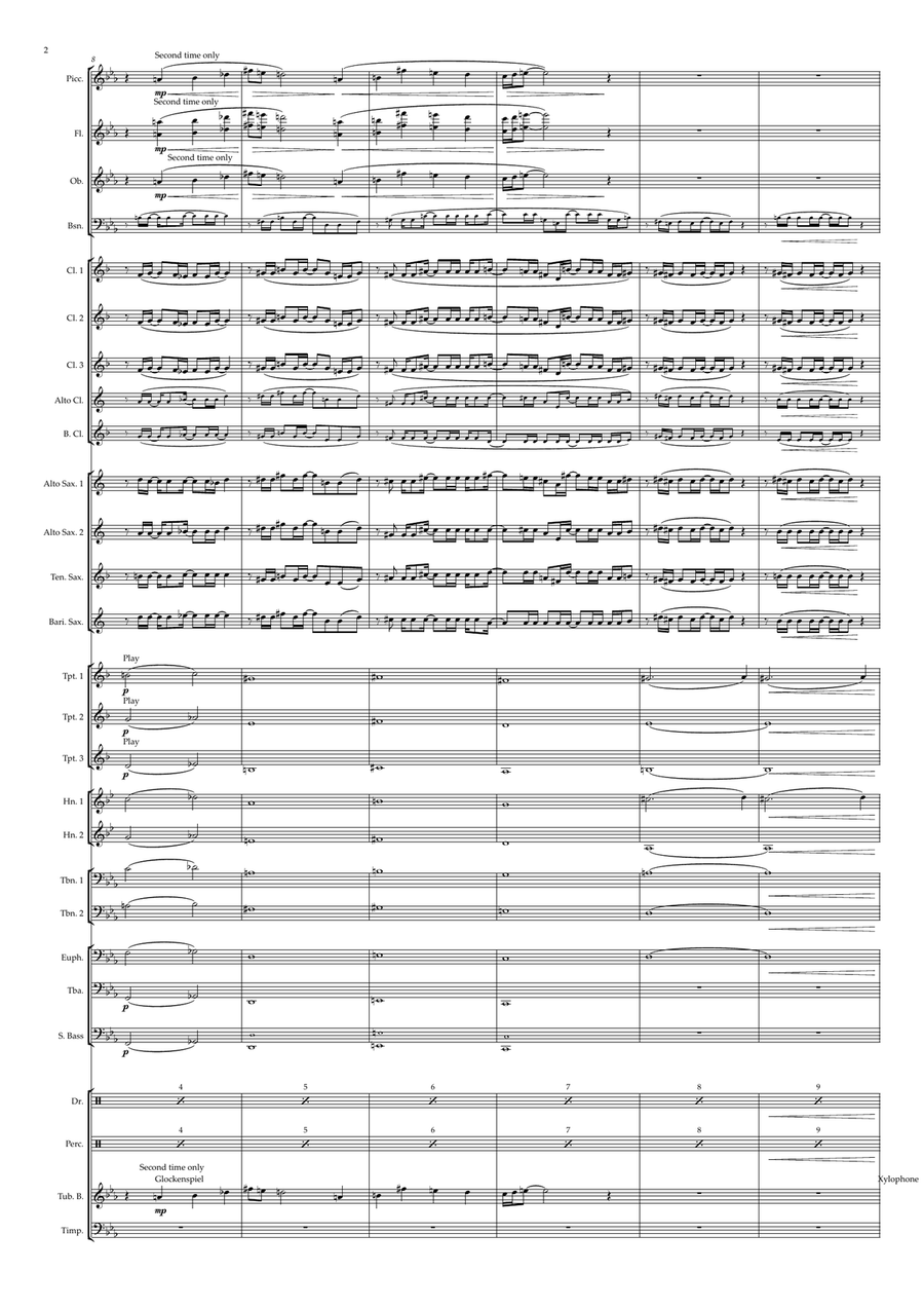 Medley: Manchild (Cherry/ with 7 Seconds Concert Band scores gallery preview page 2