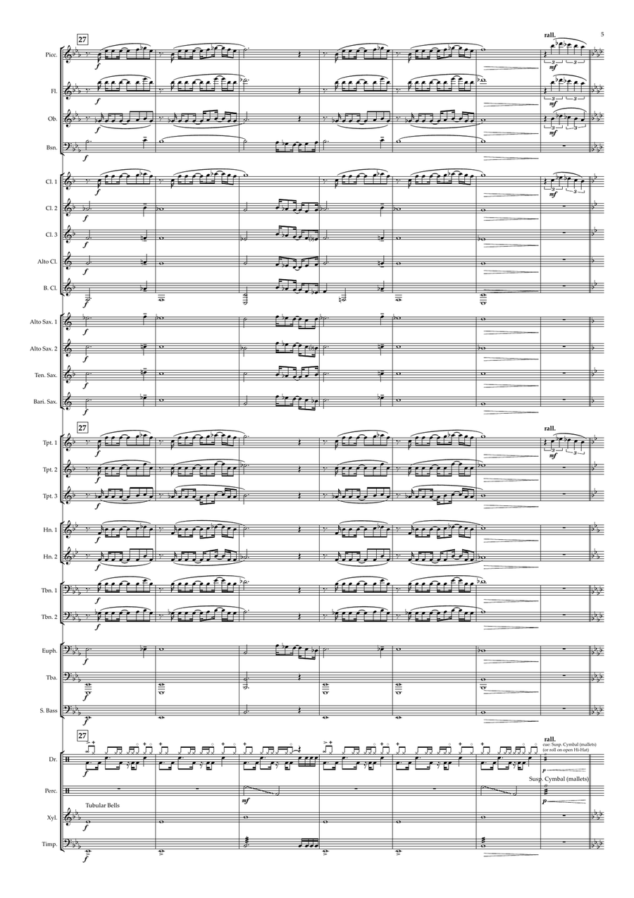 Medley: Manchild (Cherry/ with 7 Seconds Concert Band scores gallery preview page 5