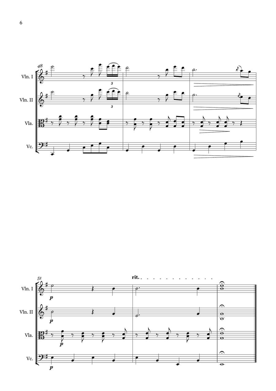 El Condor Pasa (If I Could) String Quartet scores gallery preview page 6