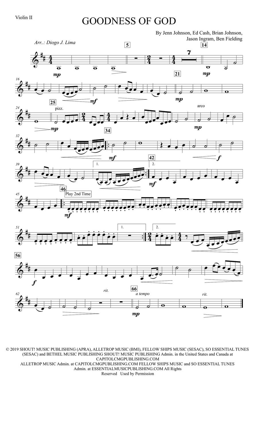Goodness Of God Goodness Of God Large Ensemble scores gallery preview page 3