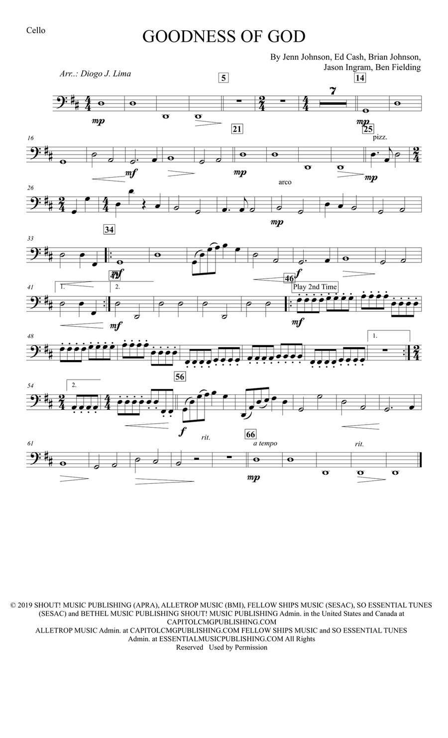 Goodness Of God Goodness Of God Large Ensemble scores gallery preview page 5