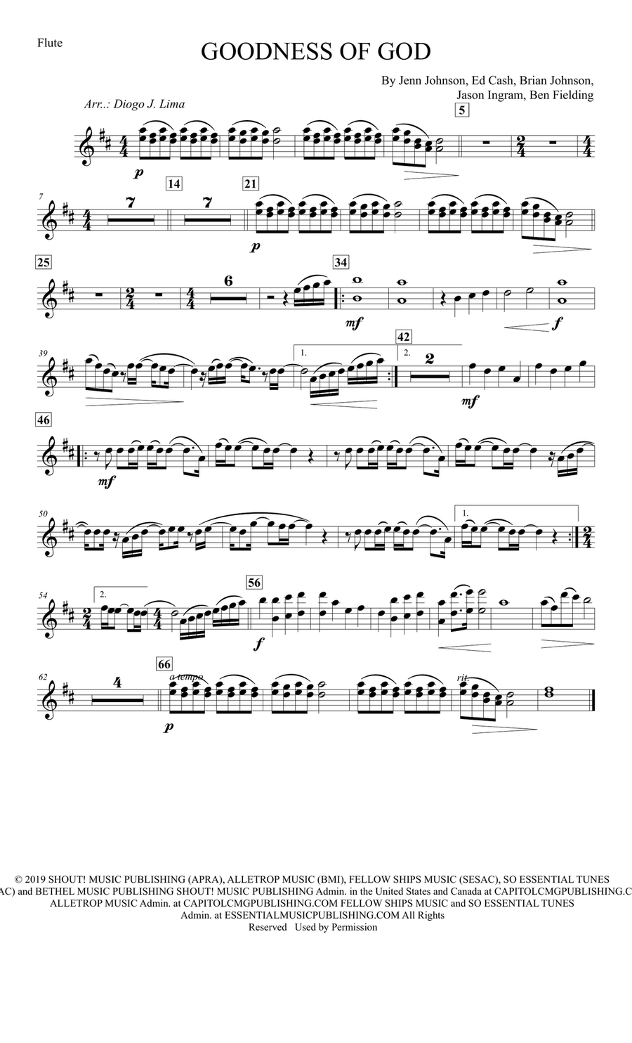 Goodness Of God Goodness Of God Large Ensemble scores gallery preview page 6
