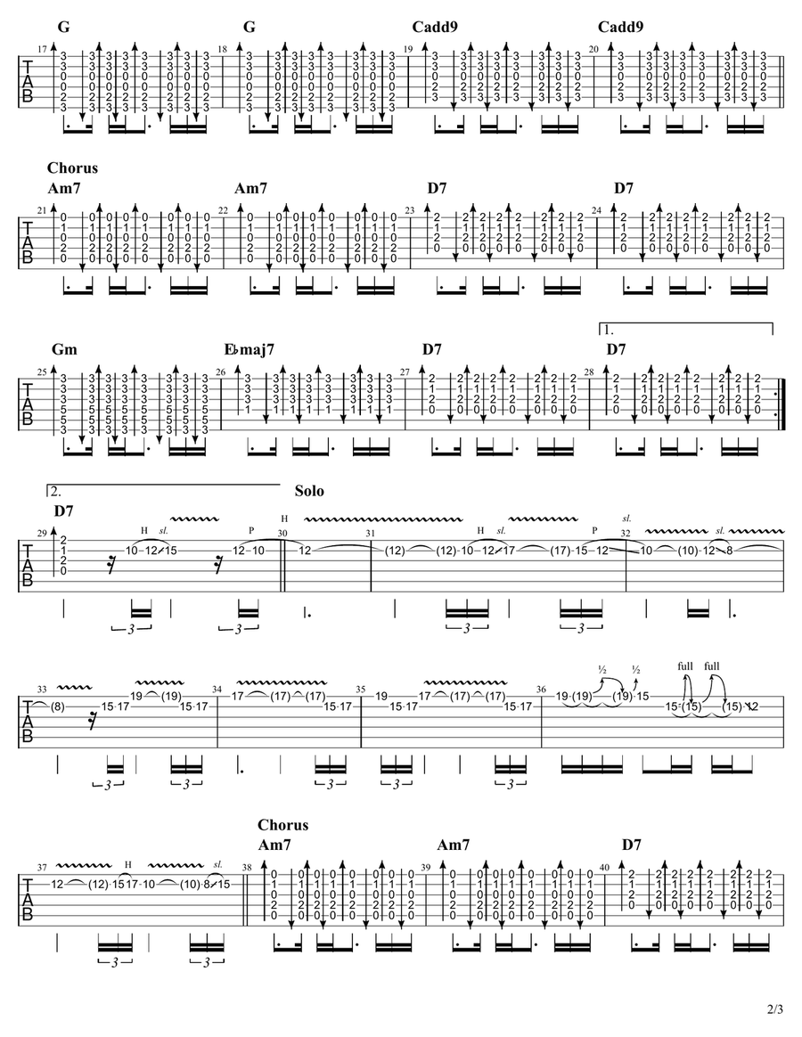 Gravity Gravity Acoustic Guitar scores gallery preview page 2