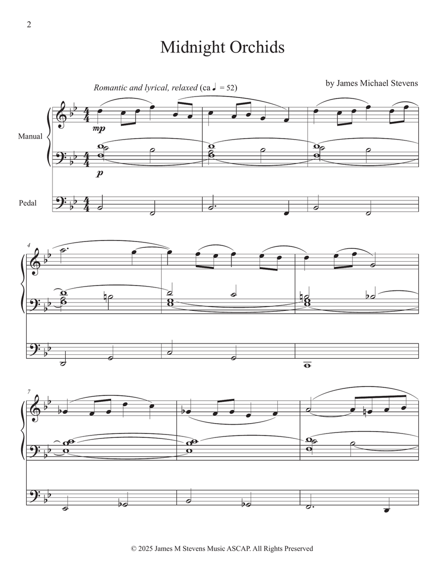 Midnight Orchids - Organ Solo Organ Solo scores gallery preview page 2