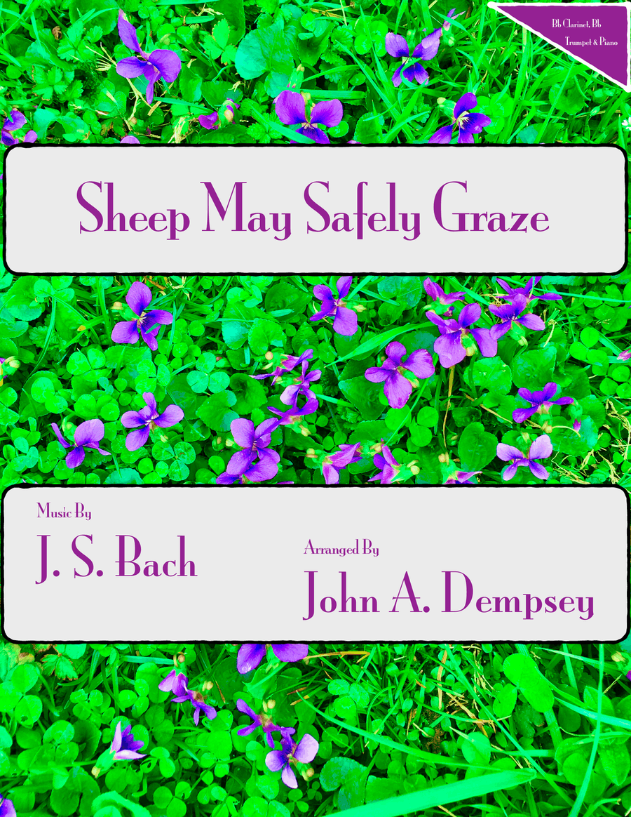 Sheep May Safely Graze (Bach): Trio for Clarinet, Trumpet and Piano Small Ensemble scores gallery preview page 1