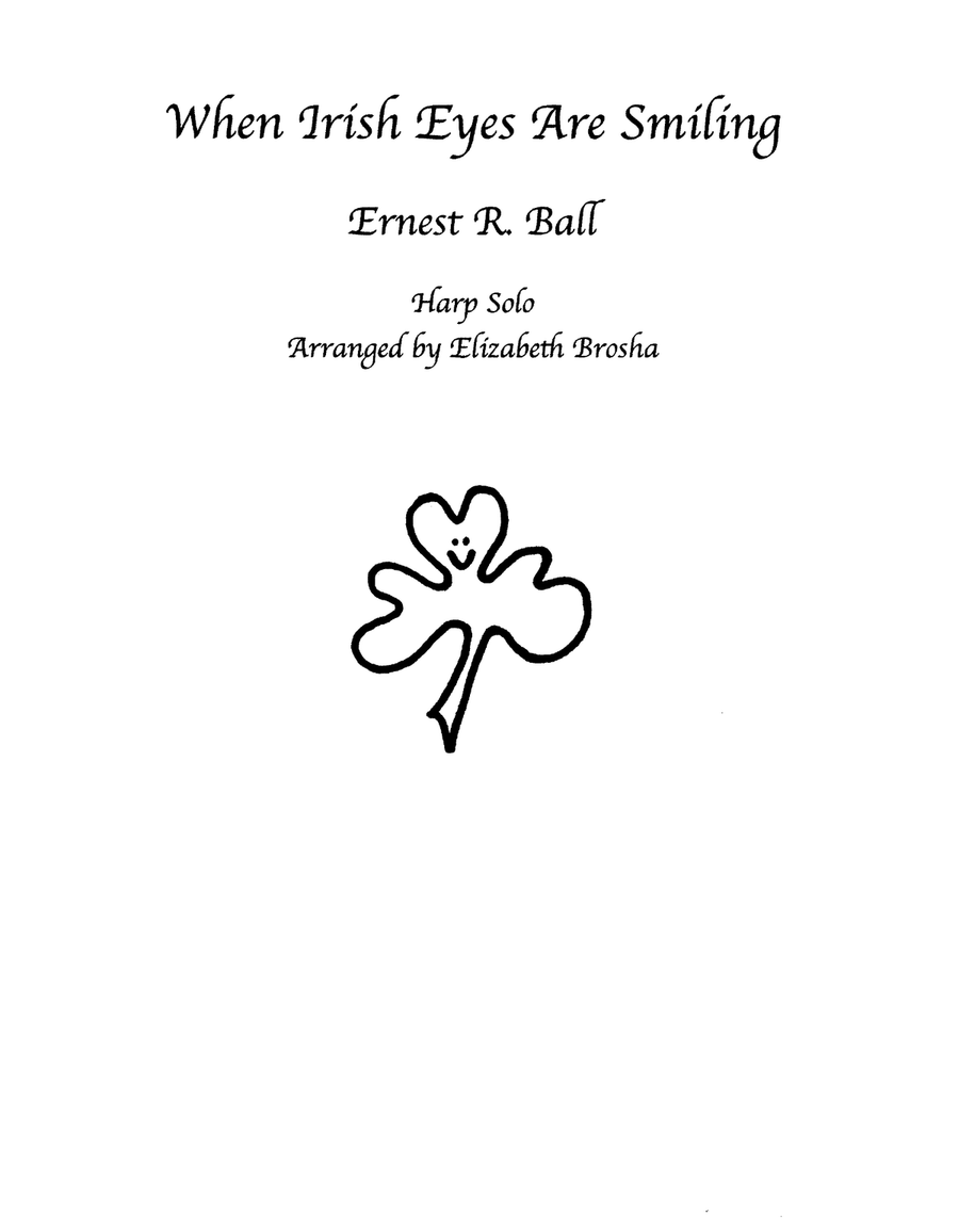 When Irish Eyes Are Smiling Celtic Harp scores gallery preview page 1