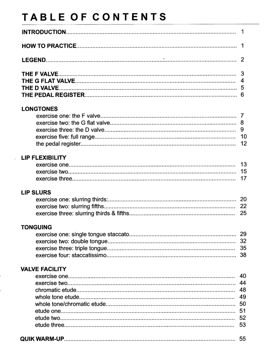 The In-Line Double Valve Bass Trombone F G-flat D Daily Warm-up and Valve Exercises, book 2 Trombone scores gallery preview page 3