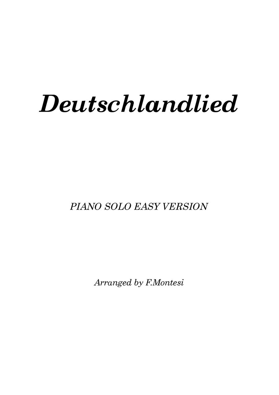 Germany national anthem (Deutschlandlied) Easy Piano scores gallery preview page 2