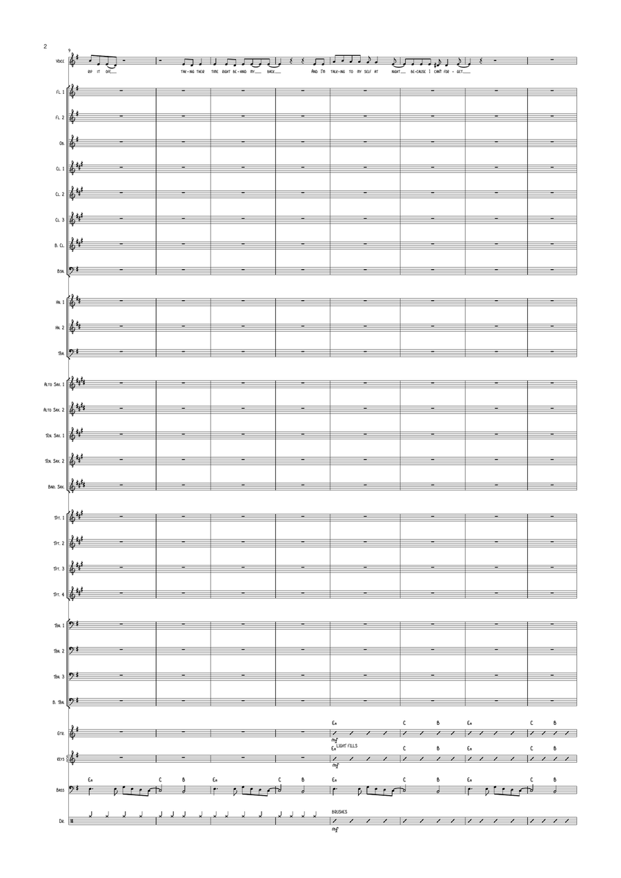 Seven Nation Army Seven Nation Army Concert Band scores gallery preview page 2