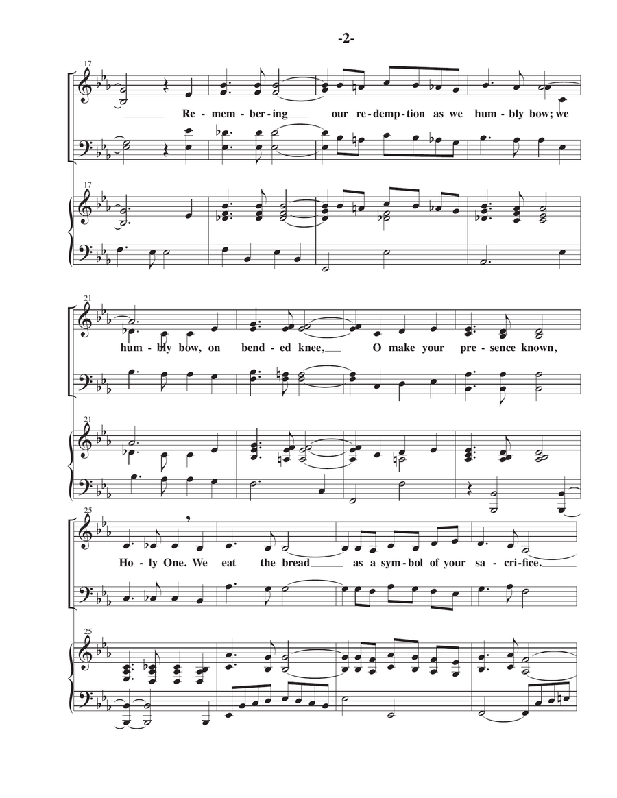 Remembering Remembering 4-Part scores gallery preview page 2