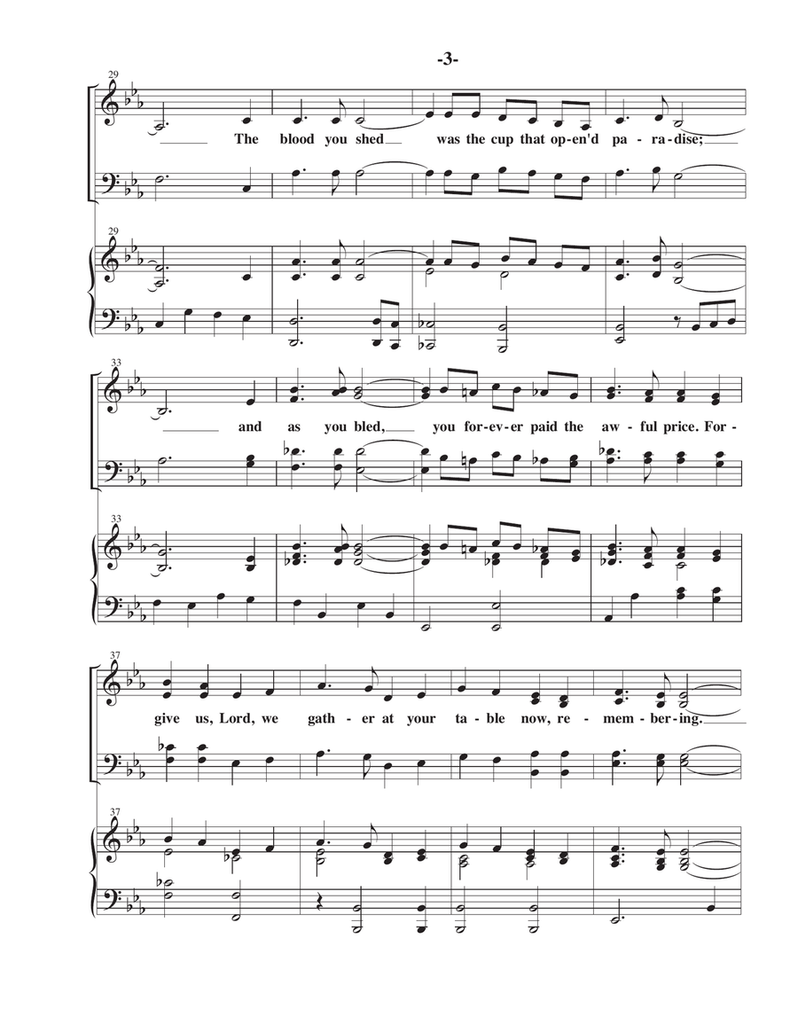 Remembering Remembering 4-Part scores gallery preview page 3