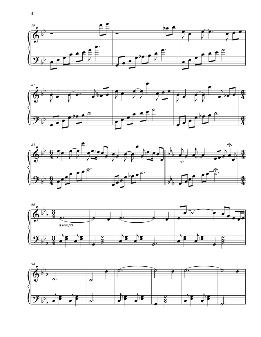 Naked Love Naked Love Piano Solo scores gallery preview page 4