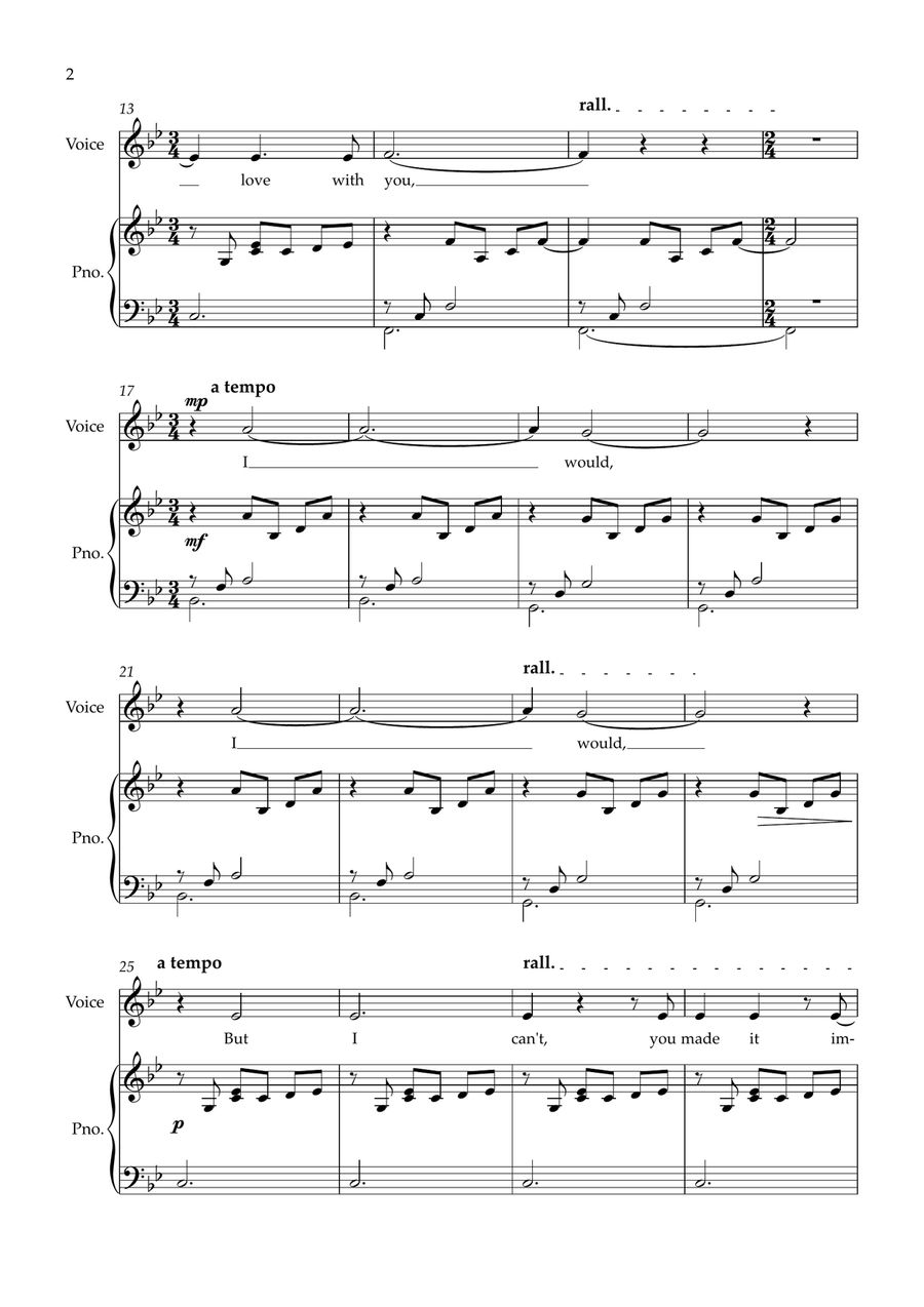 Once Upon Impossible Once Upon Impossible Piano, Vocal scores gallery preview page 2