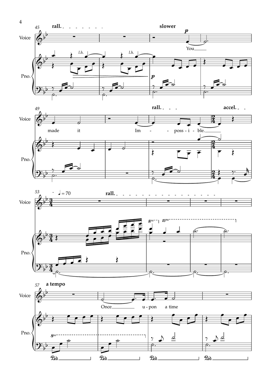 Once Upon Impossible Once Upon Impossible Piano, Vocal scores gallery preview page 4