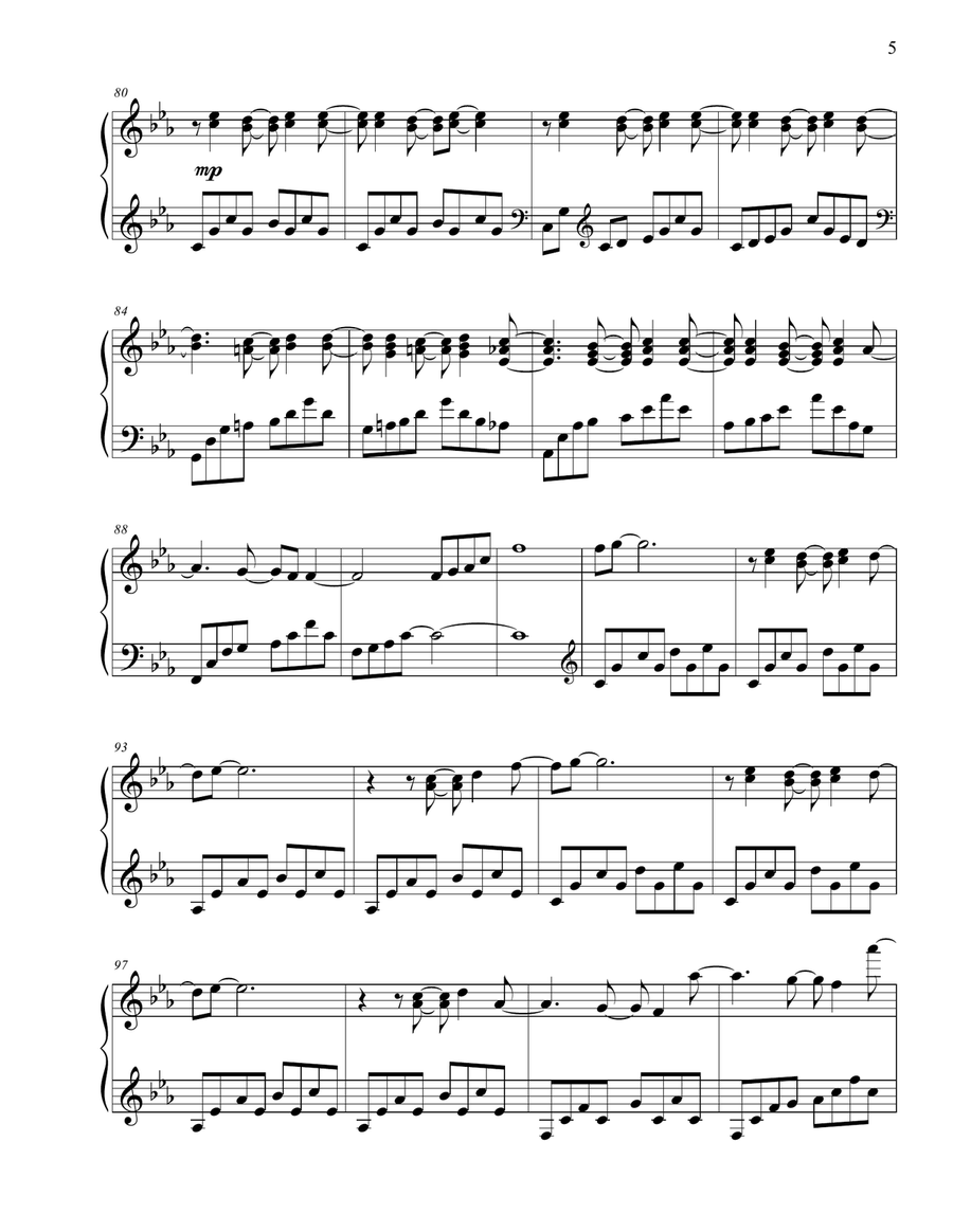The Journey The Journey Piano Solo scores gallery preview page 5