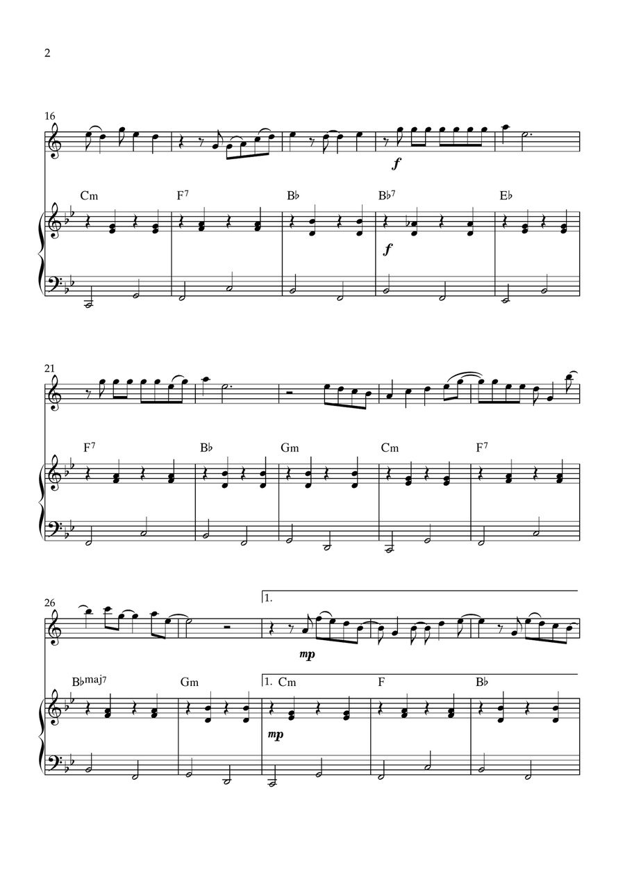 Cupid - Twin Version (Feat. Sabrina Carpenter) B-Flat Clarinet scores gallery preview page 2