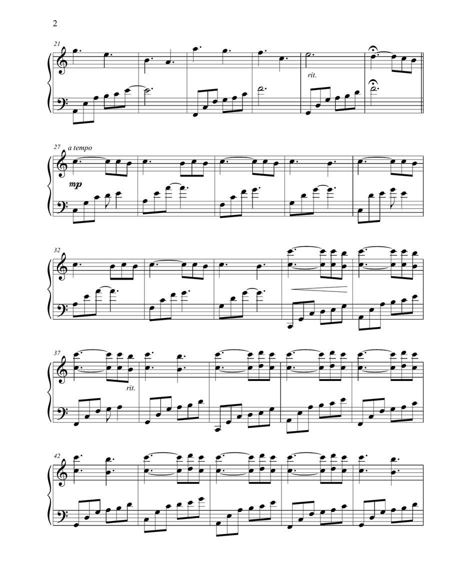 The Lost Ballerina The Lost Ballerina Piano Solo scores gallery preview page 2