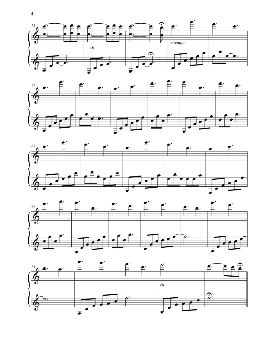 The Lost Ballerina The Lost Ballerina Piano Solo scores gallery preview page 4