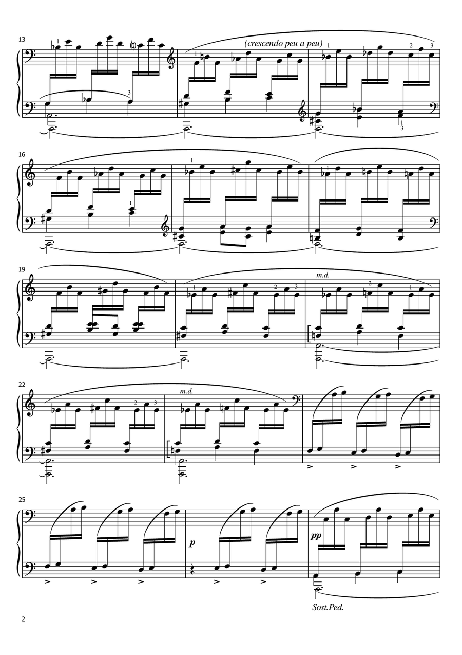 Claude Debussy - Pour le piano L.95 No.1 I. Prélude - for Piano Solo With Fingered Original Piano Solo scores gallery preview page 2
