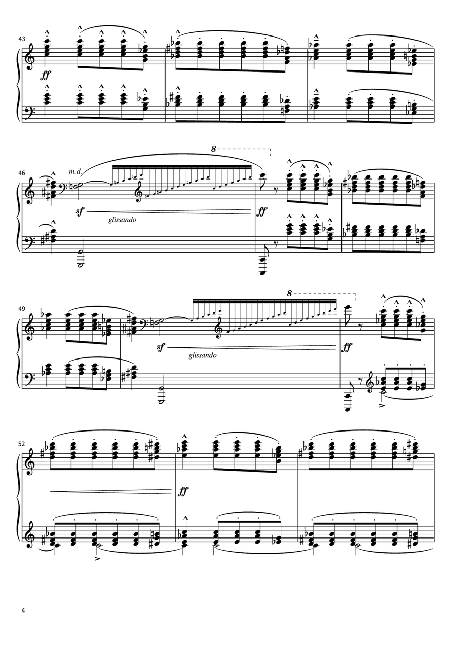 Claude Debussy - Pour le piano L.95 No.1 I. Prélude - for Piano Solo With Fingered Original Piano Solo scores gallery preview page 4