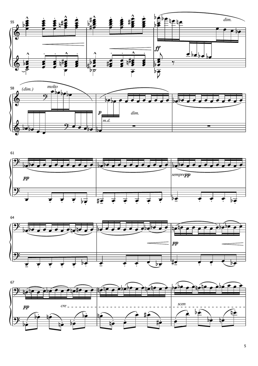 Claude Debussy - Pour le piano L.95 No.1 I. Prélude - for Piano Solo With Fingered Original Piano Solo scores gallery preview page 5